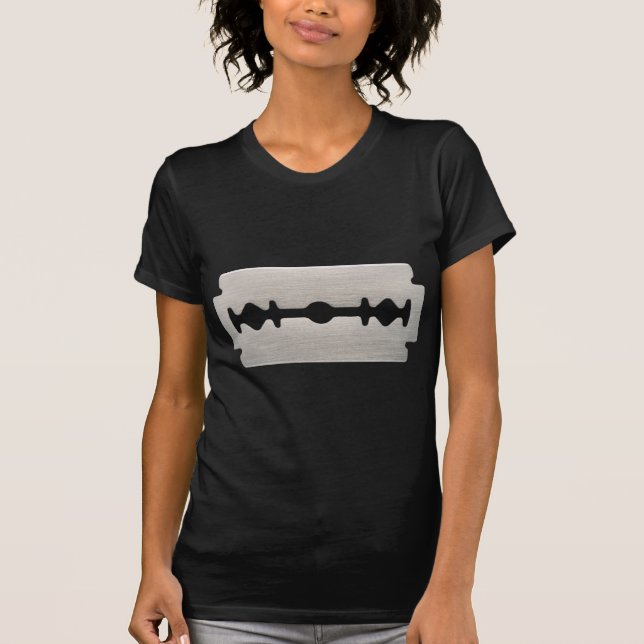 PUNK ROCKER RAZOR BLADE T-Shirt (Front)