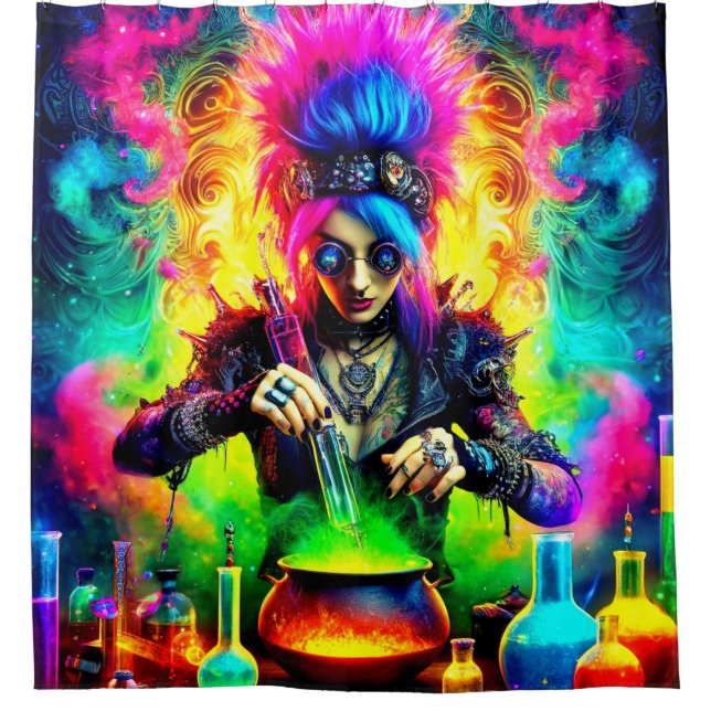 Punk Rocker Shower Curtain (Front)