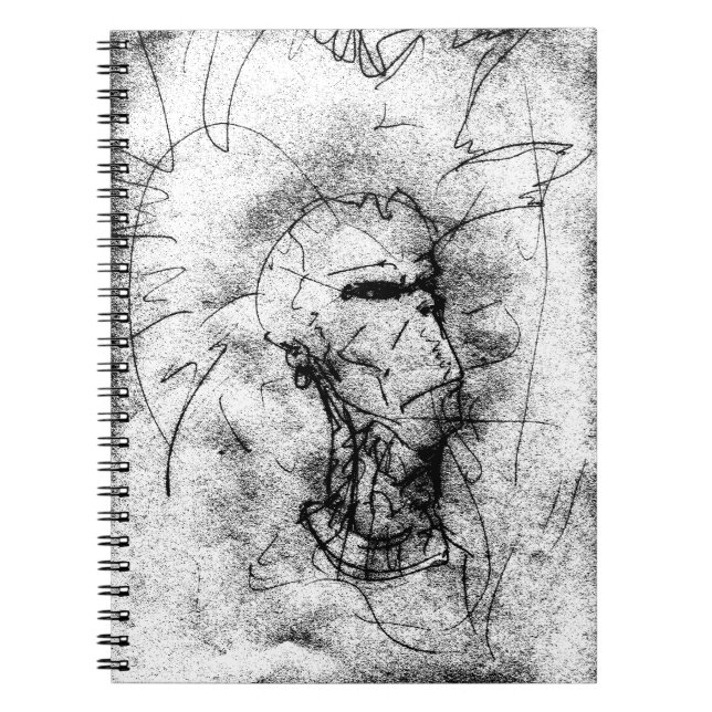 Punk Rocker with Mohawk Notebook (Front)