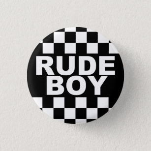 Punk "Rude Boy" Button