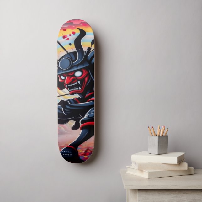 Punk Samurai Skateboard (Wall Art)