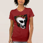 PUNK SKULL-2 T-Shirt<br><div class="desc">Beware of this PUNK throw-back of the 80's,  Punk Skull! He thrives in mosh pits,  dark streets,  and lives at the dump. Even the junk yard dogs are scared of him,  so check out these product selections!</div>