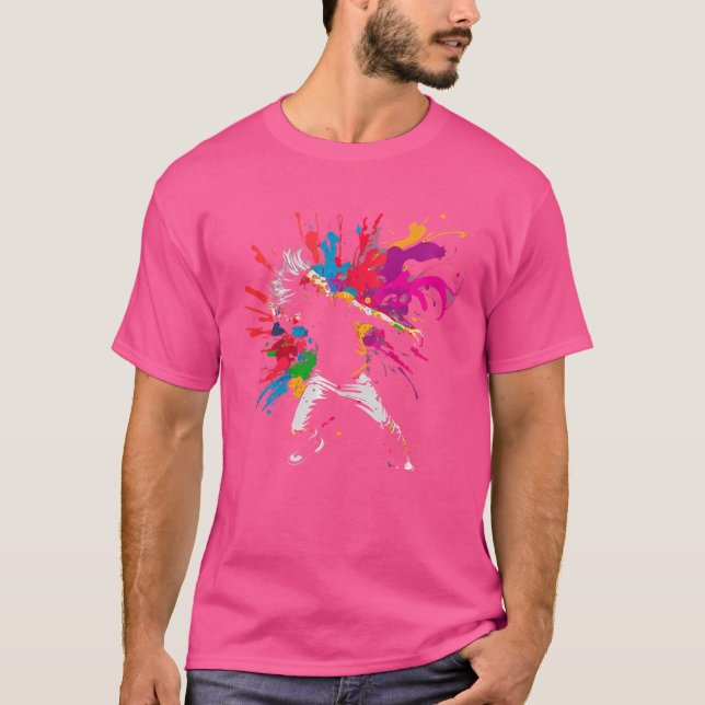 Punk Splash Art Punk Rocker Punk Rocker T-Shirt (Front)