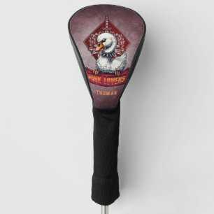 Punk Swan: The feathered rebel. Golf Head Cover