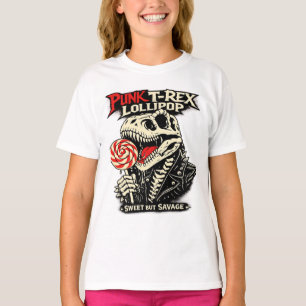 Punk T-Rex Lollipop - Sweet But Savage T-Shirt