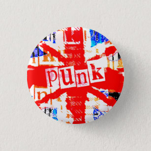 Punk Union Jack 3 Cm Round Badge