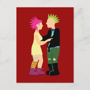 Punk Wedding Postcard