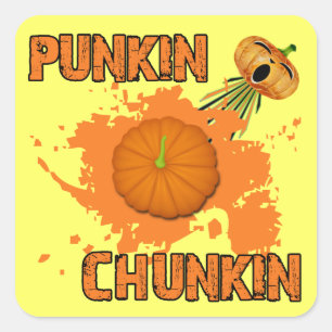 Punkin Chunkin Square Sticker