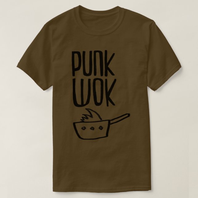 Punkrock Punk Wok T-Shirt (Design Front)