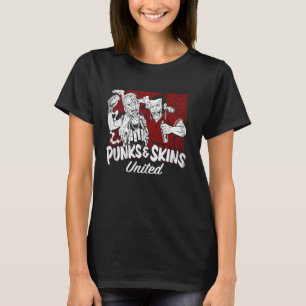 Punks and Skins United Oi Oi Oi Street Punks & Ski T-Shirt