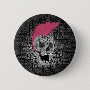 Punk's Not Dead 6 Cm Round Badge