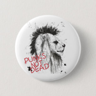 Punks not dead 6 cm round badge