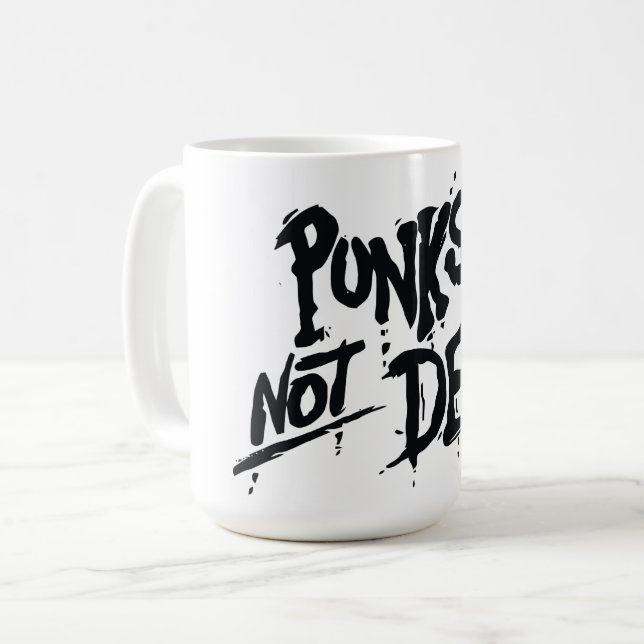 Punks not Dead - Mug 15 oz (Front Left)