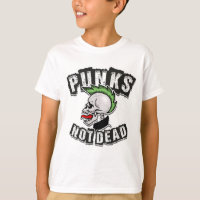 Punks Not Dead Skull Mohawk Punk Rock Rocker