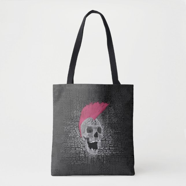 Punk's Not Dead Tote Bag (Front)