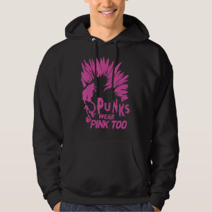 Punks Wear Pink Too Goth Metal Rock Concert 2 Hoodie
