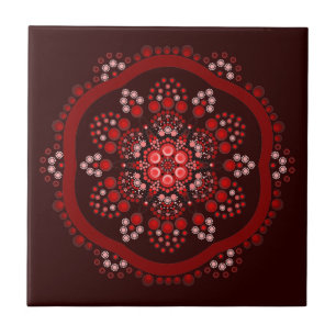 Punktmalerei trifft Mandala 18 -1  Tile