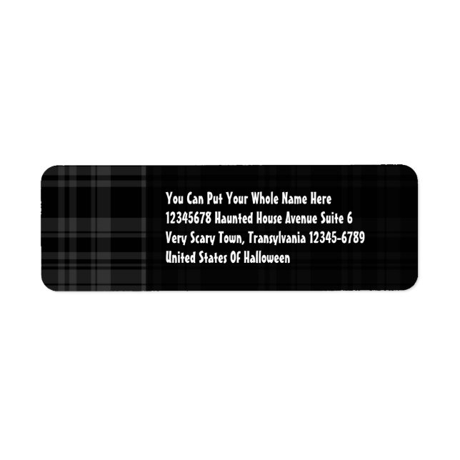 Punky Plaid Black (Front)