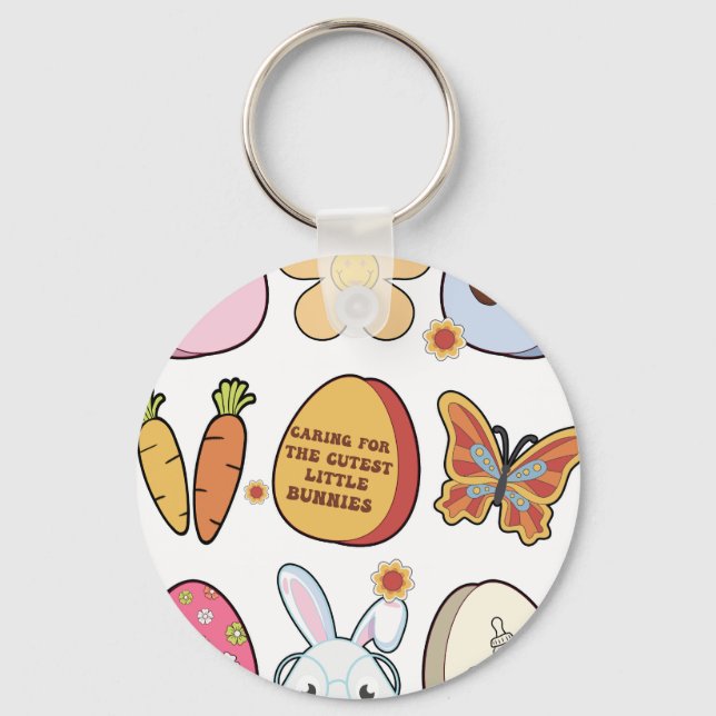 punni, retro, vintage key ring (Front)