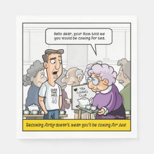 Punny 40th Birthday Party Napkins