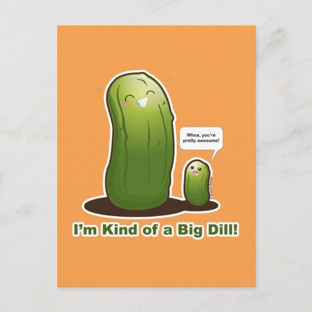 Punny Big Pickle Postcard (Front)