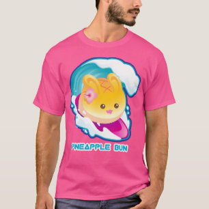 Punny Buns Cute Surfing Pineapple Bunny Pun T-Shirt