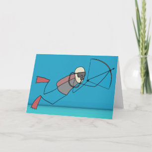 Punny Goodbye: Deep-Archer (departure) Card