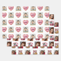 Punny Love Photo Wrapping Paper Sheets