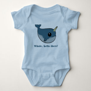 Punny Narwhal Baby Bodysuit