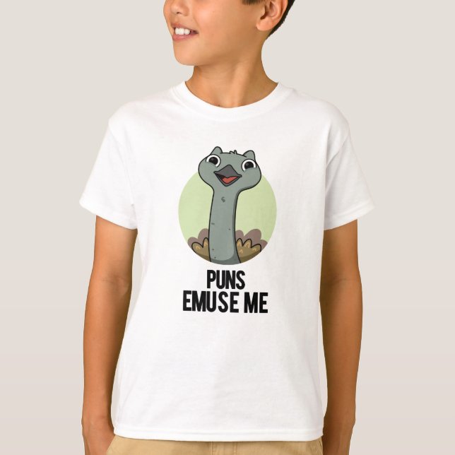 Puns Emuse Me Funny Emu Pun  T-Shirt (Front)