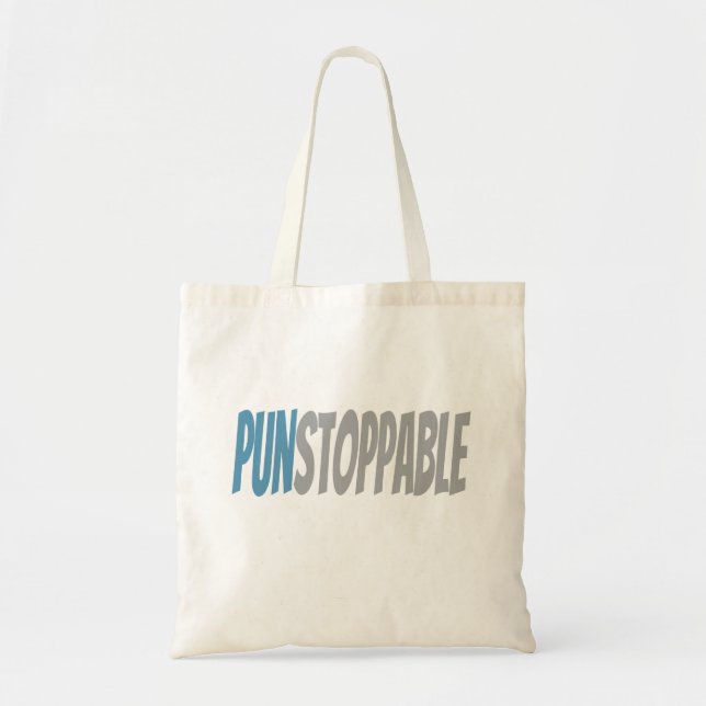 punstoppable love puns dad joke funny tote bag (Front)