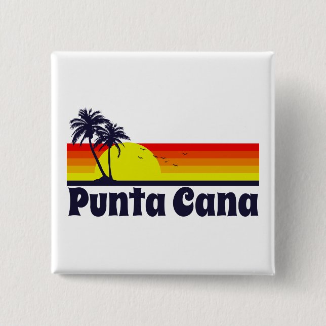 Punta Cana 15 Cm Square Badge (Front)