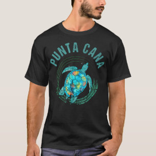 Punta Cana 2022 Beach Design  Sea Turtle Illustrat T-Shirt