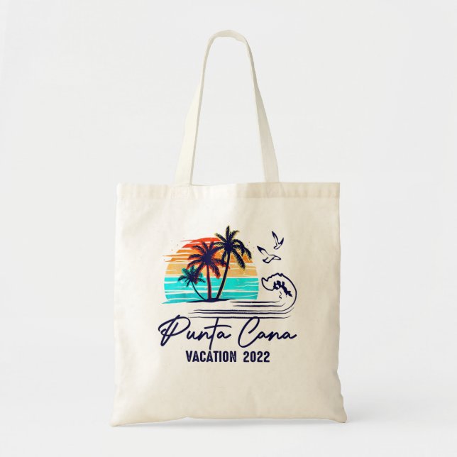 Punta Cana 2022 Dominican Republic Friends, Family Tote Bag (Front)