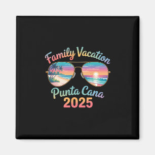 Punta Cana 2025 Family Vacation Matching Beach Tri Magnet