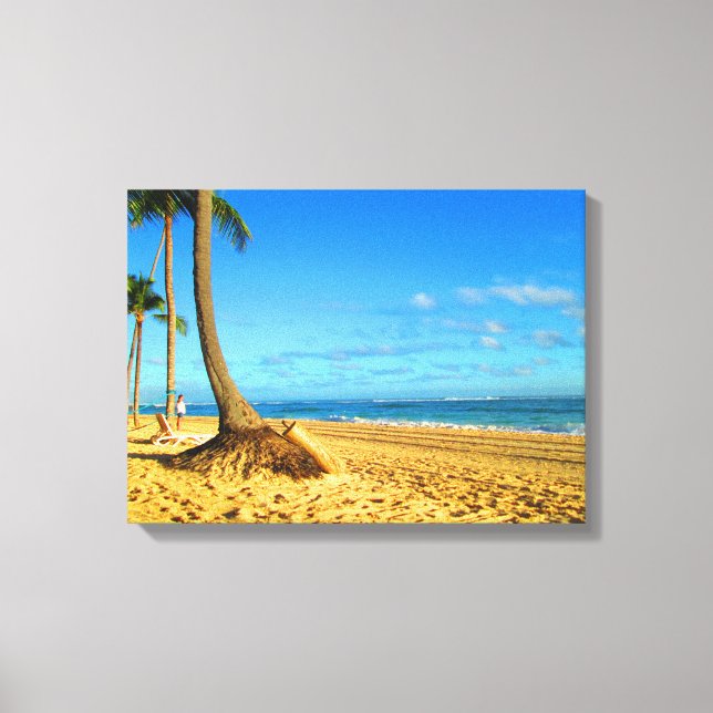 PUNTA CANA BEACH ON CANVAS     20 "x 16" Print (Front)