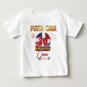 Punta Cana Dominican Republic Birthday Matching Baby T-Shirt