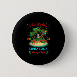 Punta Cana Dominican Republic Christmas Cruise Tri 6 Cm Round Badge