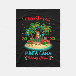 Punta Cana Dominican Republic Christmas Cruise Tri Fleece Blanket