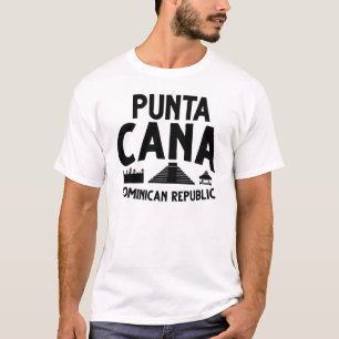 Punta Cana Dominican Republic City Skyline Map Tra T-Shirt
