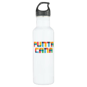 Punta Cana Dominican Republic CMYK Pop Art Style 710 Ml Water Bottle