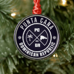 Punta Cana Dominican Republic - Distressed Metal Tree Decoration<br><div class="desc">Punta Cana Dominican beaches. This retro vintage design is for surfing ,  camping. vacation retro design. You can give it as a Christmas gift to all bay and beach lovers.</div>
