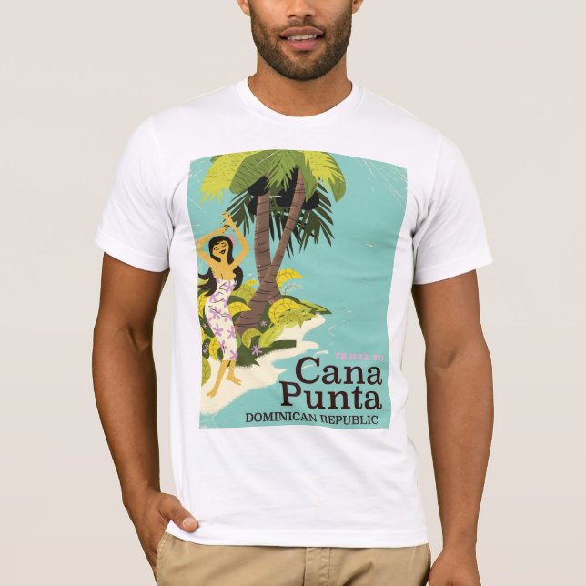 Punta Cana Dominican Republic Travel poster T-Shirt (Front)