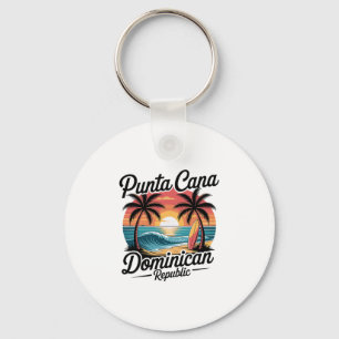 Punta Cana Dominican Republic Tropical Beach Vacat Key Ring