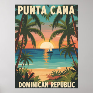 Punta Cana Dominican Republic Tropical Sunset  Poster