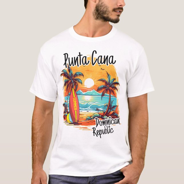 Punta Cana Dominican Republic Vacation Beach Famil T-Shirt (Front)