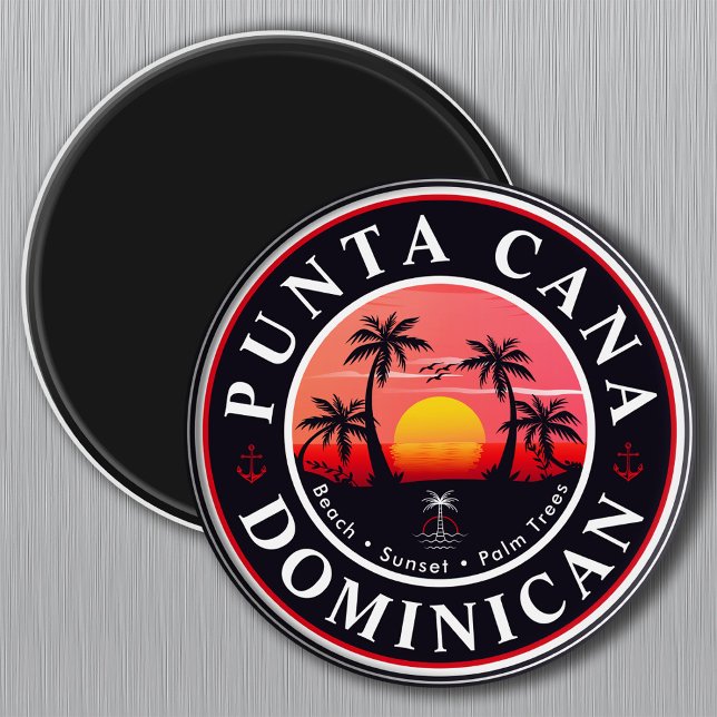 Punta Cana Dominican Travel Family Vacation Sunset Magnet (Creator Uploaded)