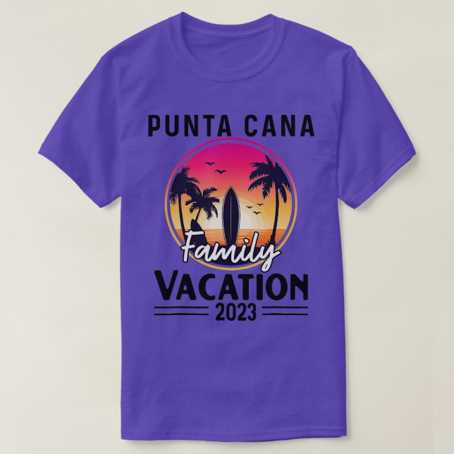 Punta Cana Family Vacation 2023 Matching Dominican T-Shirt (Design Front)