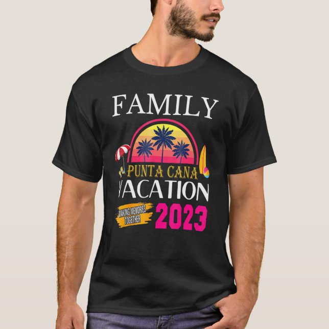 Punta Cana Family Vacation 2023 Matching Dominican T-Shirt (Front)