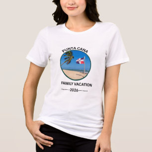 Punta Cana Family Vacation T-Shirt Dominican Repub Tri-Blend Shirt